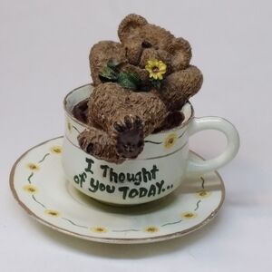 Boyd's Teabearies TINK Teabearie 'I Thought of You Today 'Bear in Cup #24323 TBC